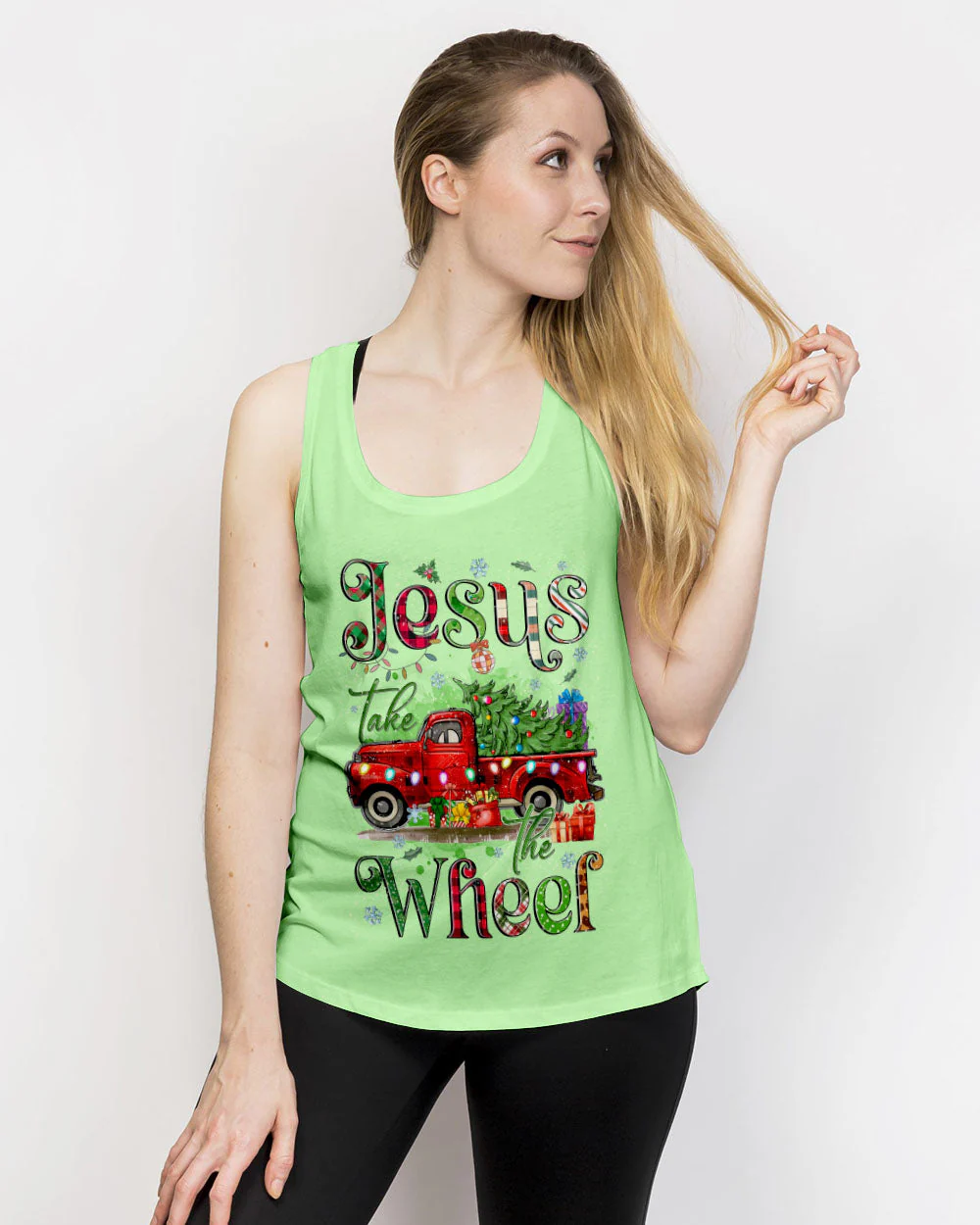 Jesus Take The Wheel Christmas Women's All Over Print Shirt - 2310244 - Image 15