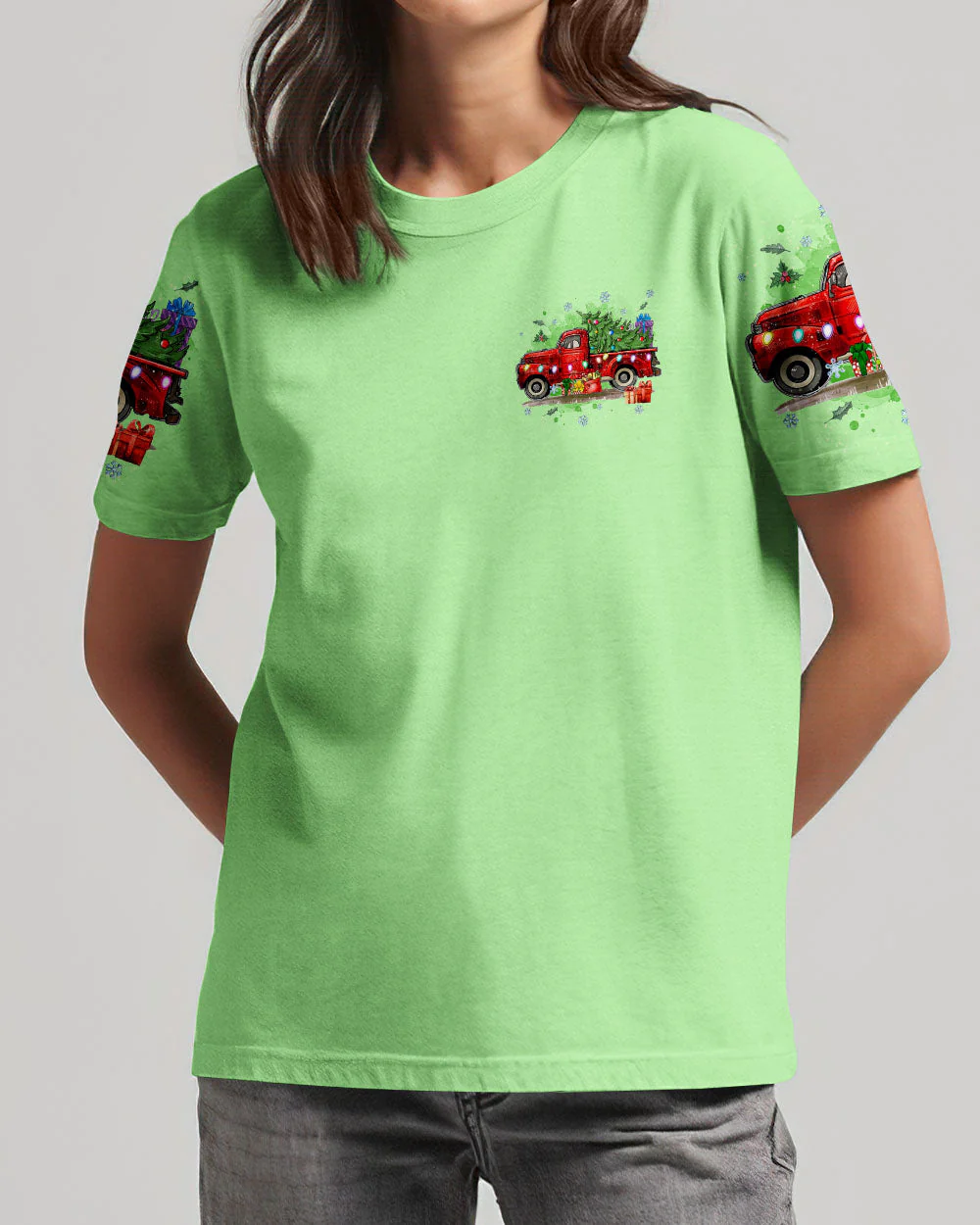 Jesus Take The Wheel Christmas Women's All Over Print Shirt - 2310244 - Image 9