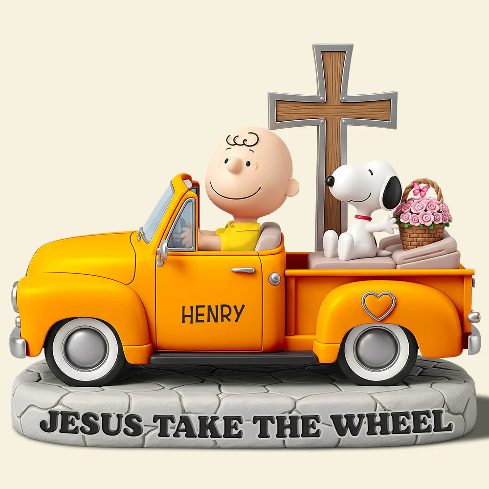 Jesus Take The Wheel - Personalized Acrylic Plaque - Gifts For Christian, Memorial Human, Christmas HH01 - Image 3