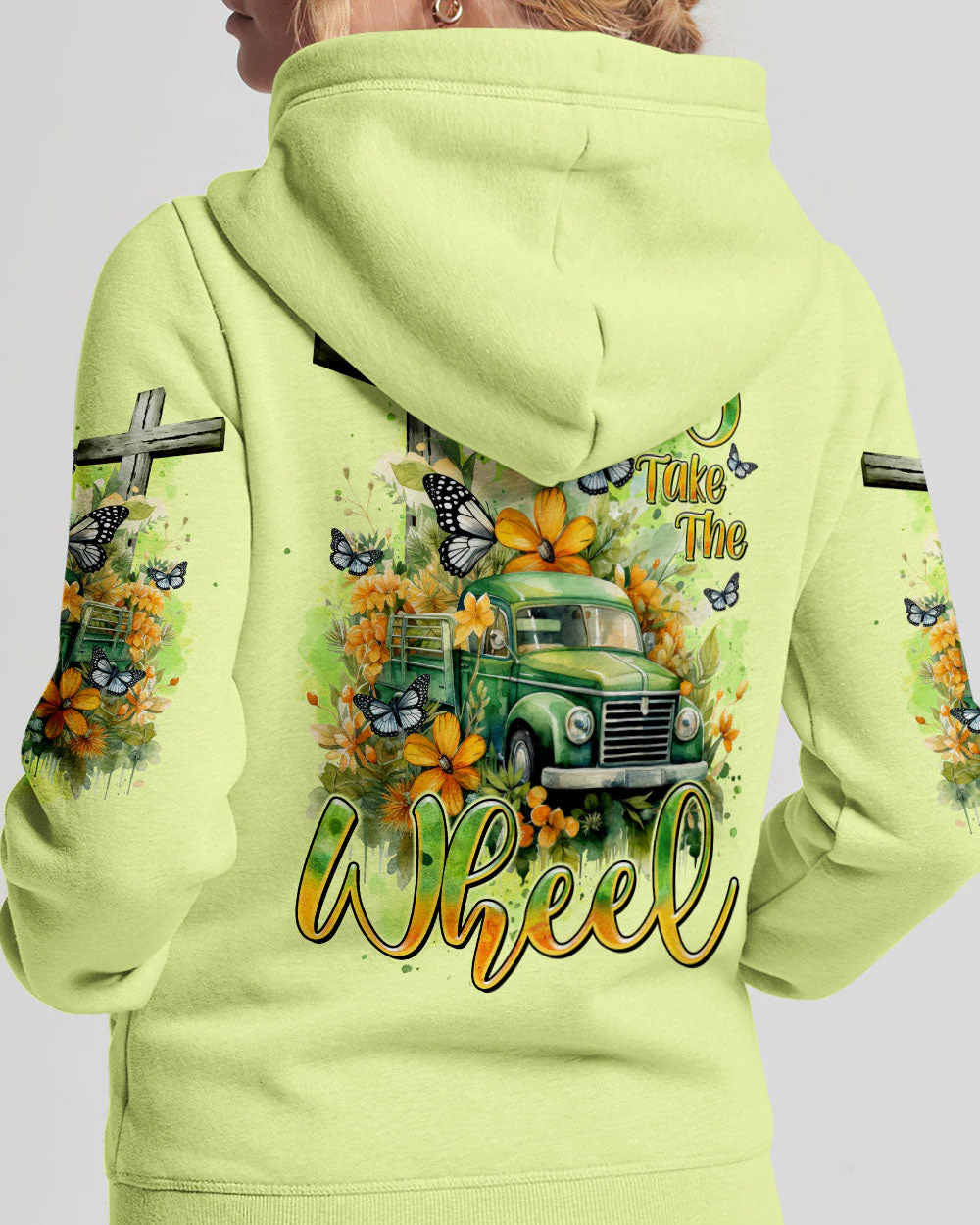 Jesus Take The Wheel Women's All Over Print Shirt - 1601242 - Image 7