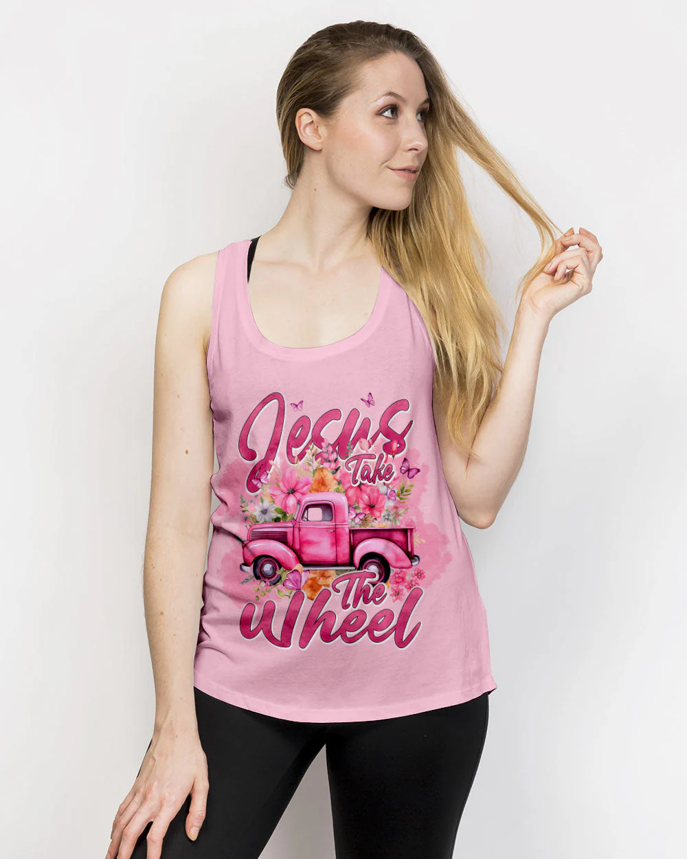 Jesus Take The Wheel Women's All Over Print Shirt - hi2303241 - Image 13