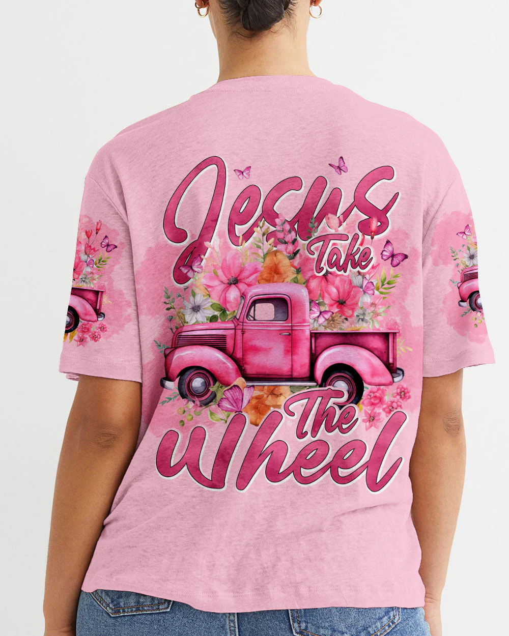 Jesus Take The Wheel Women's All Over Print Shirt - hi2303241 - Image 5