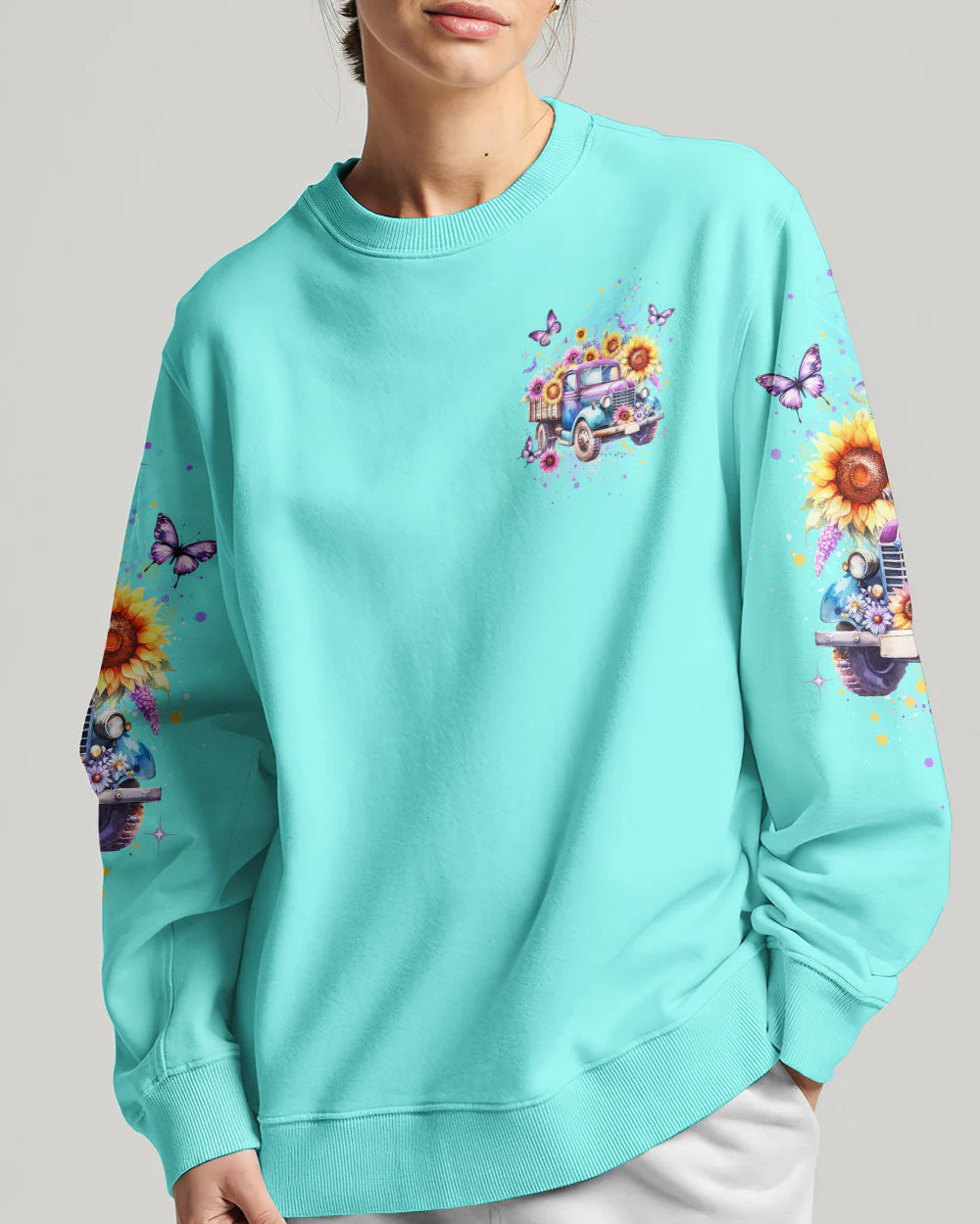 Jesus Take The Wheel Women's All Over Print Shirt - 0112232 - Image 4