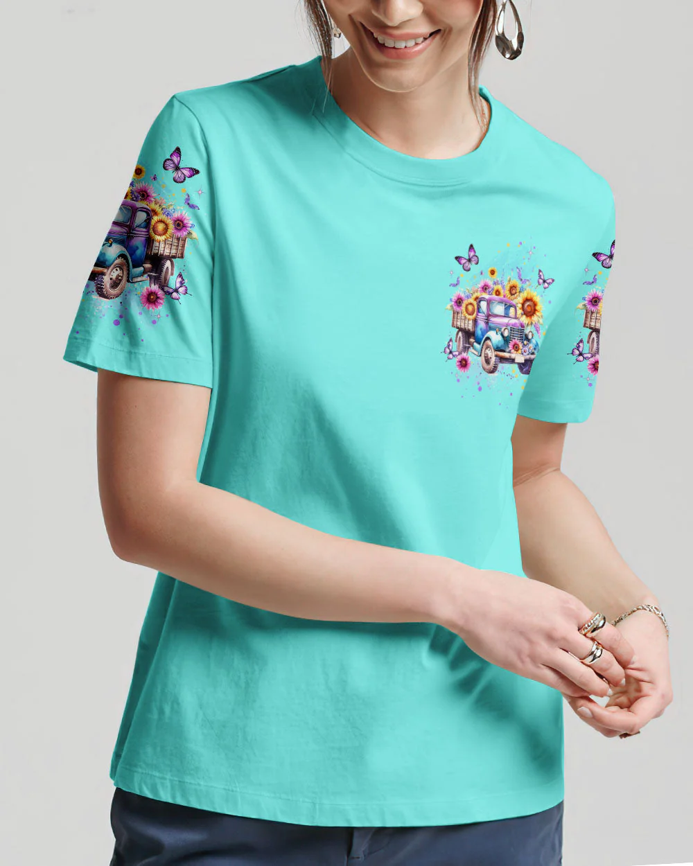 Jesus Take The Wheel Women's All Over Print Shirt - 0112232 - Image 8
