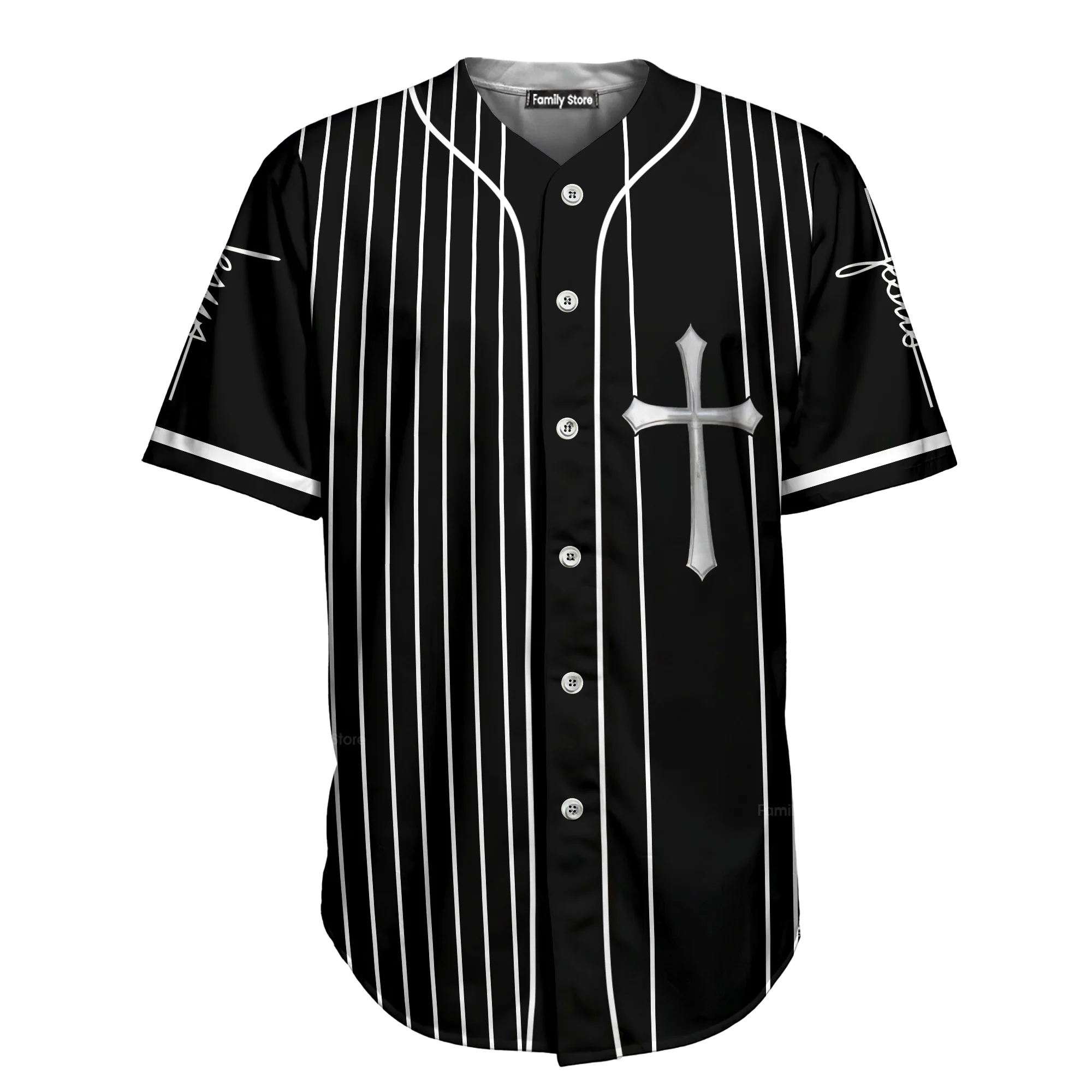 The Savior Jesus Face - Baseball Tee - Image 6