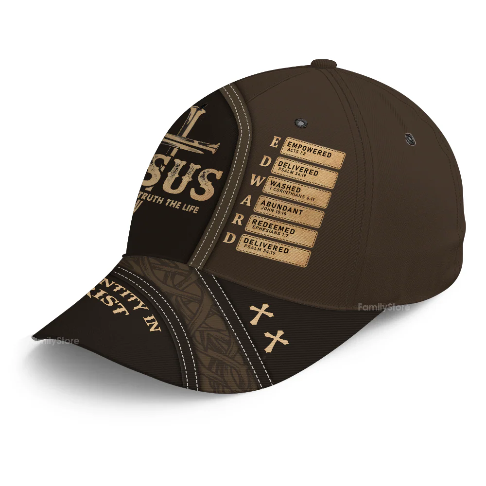 Jesus The Way The Truth The Life - Personalized Classic Cap - Gift for Men, Dad, Grandpa, Husband | NA94 - Image 4