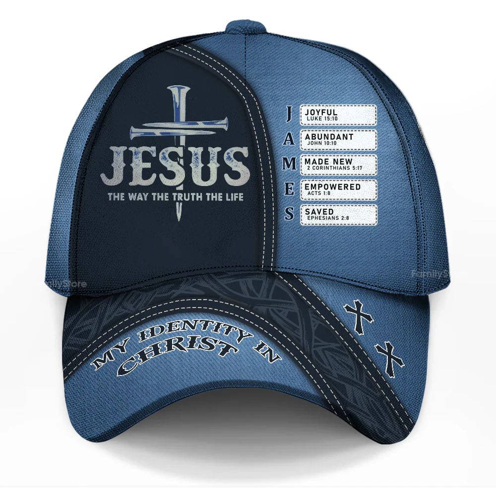 Jesus The Way The Truth The Life - Personalized Classic Cap - Gift for Men, Dad, Grandpa, Husband | NA94 - Image 7