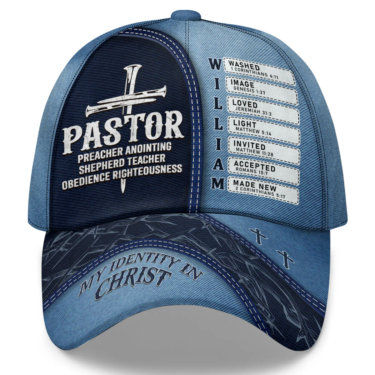 Jesus The Way The Truth The Life - Personalized Classic Cap TD118