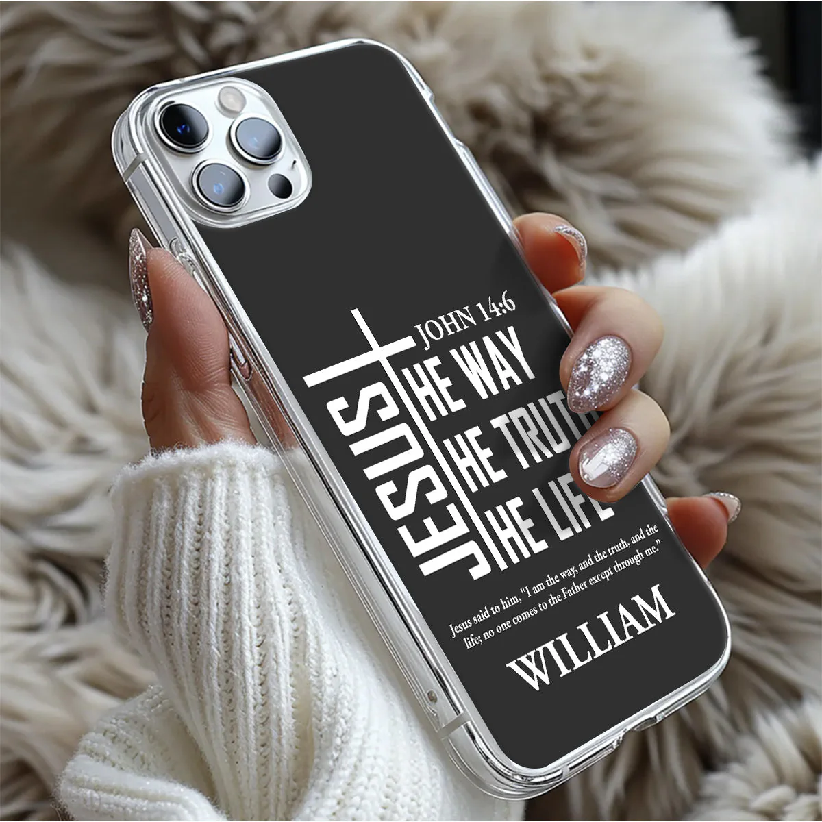 Jesus The Way The Truth The Life - Personalized Phone Case - Christian Gift BA01 - Image 5