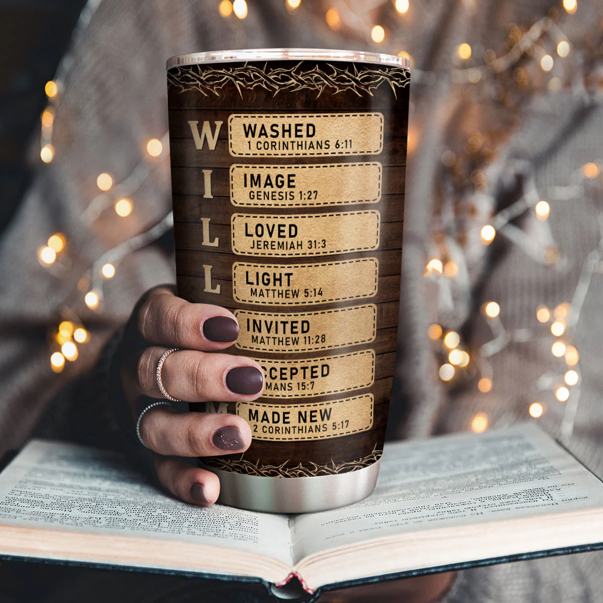Jesus The Way The Truth The Life - Personalized Stainless Steel Tumbler TD118 - Image 3