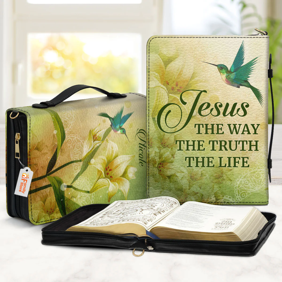 Jesus The Way The Truth The Life - Thoughtful Gift For Christians - Personalized Bible Covers - AT4080834 - Image 2