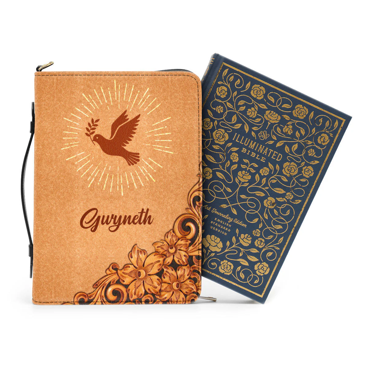 John 1416 Pigeon And Cross - Beautiful Personalized Bible Covers - AT4082429 - Image 3