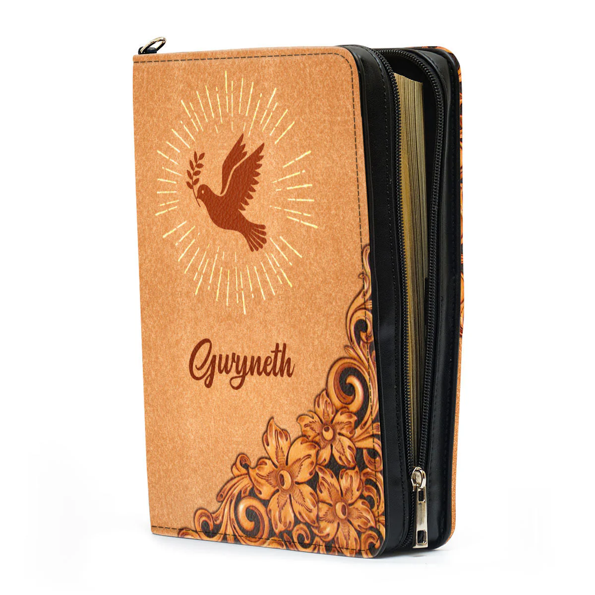 John 1416 Pigeon And Cross - Beautiful Personalized Bible Covers - AT4082429 - Image 4