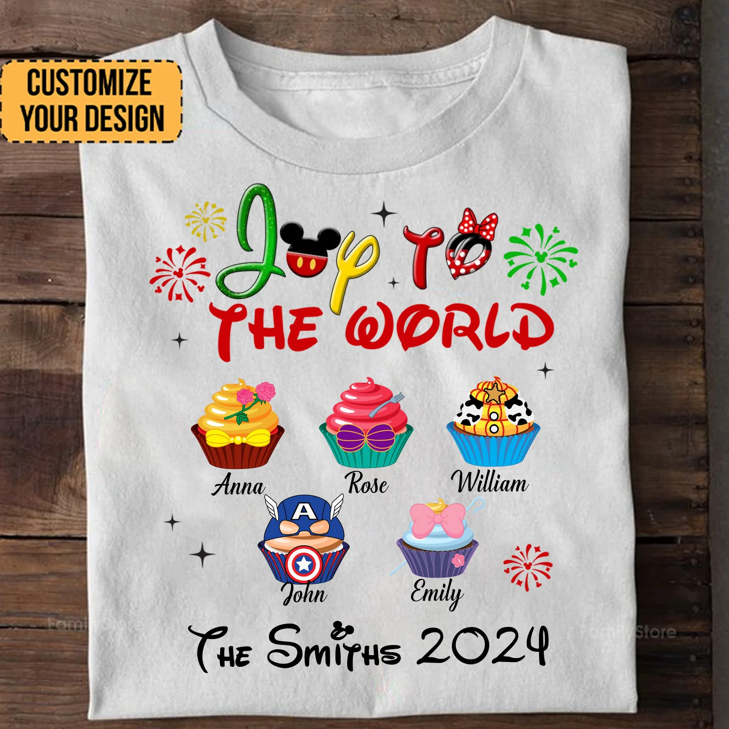 Joy To The World - Gift For Family Members, Friends - Personalized Shirt - CL31 NA94 - Image 2