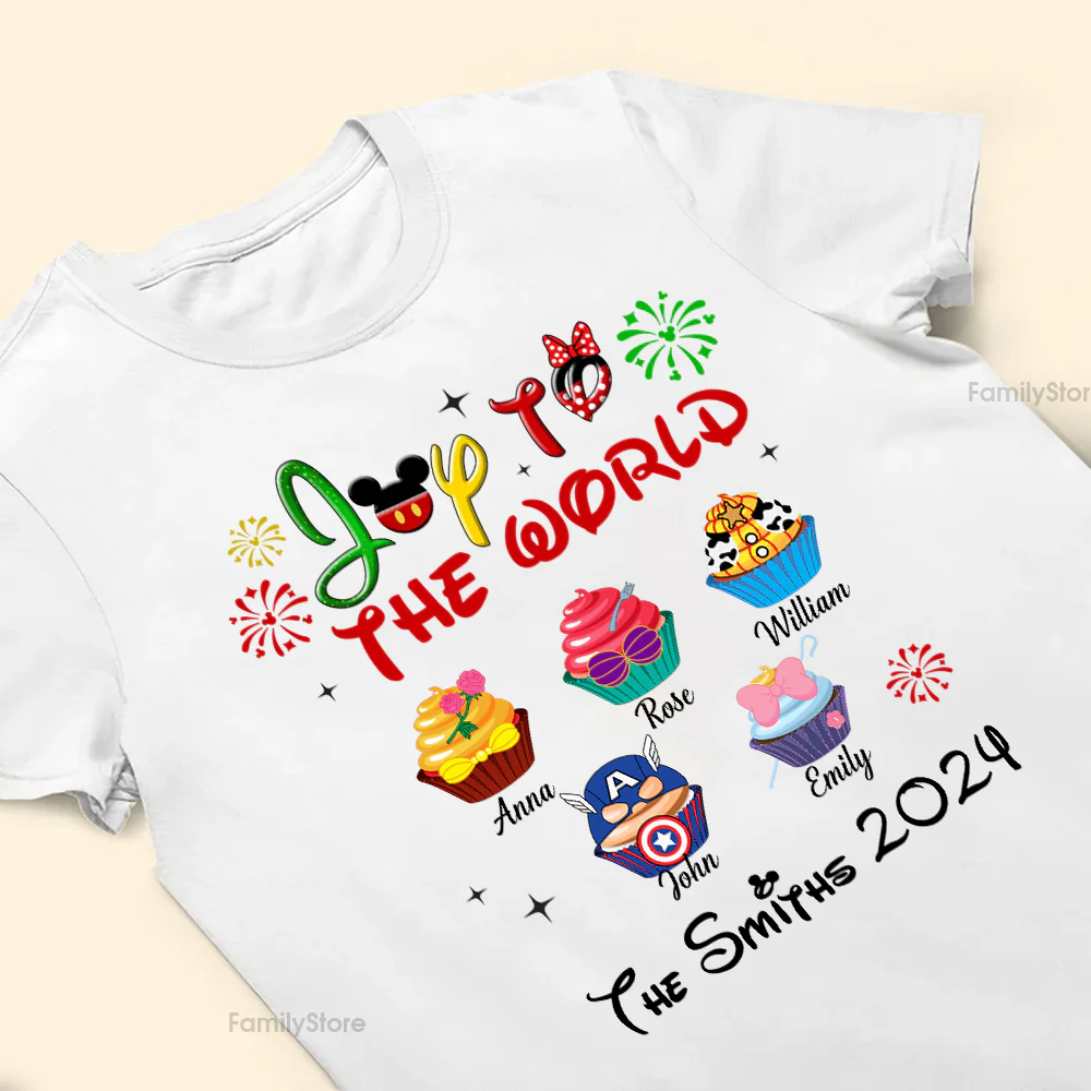 Joy To The World - Gift For Family Members, Friends - Personalized Shirt - CL31 NA94 - Image 3