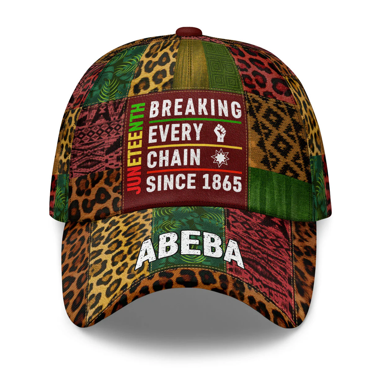 Juneteenth Breaking Every Chain - Personalized Classic Cap - Image 4