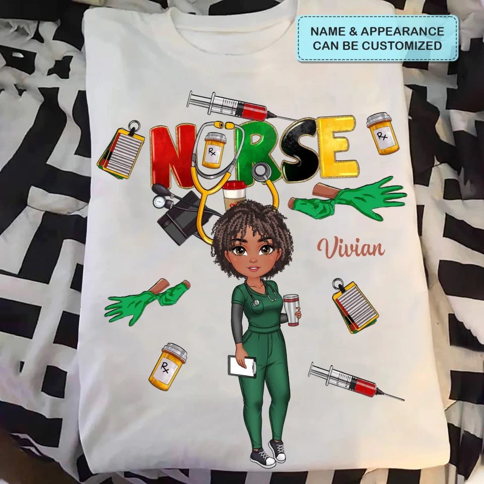 Juneteenth Nurse - T-Shirt - Gift For Nurse | NR4 HH01 - Image 3