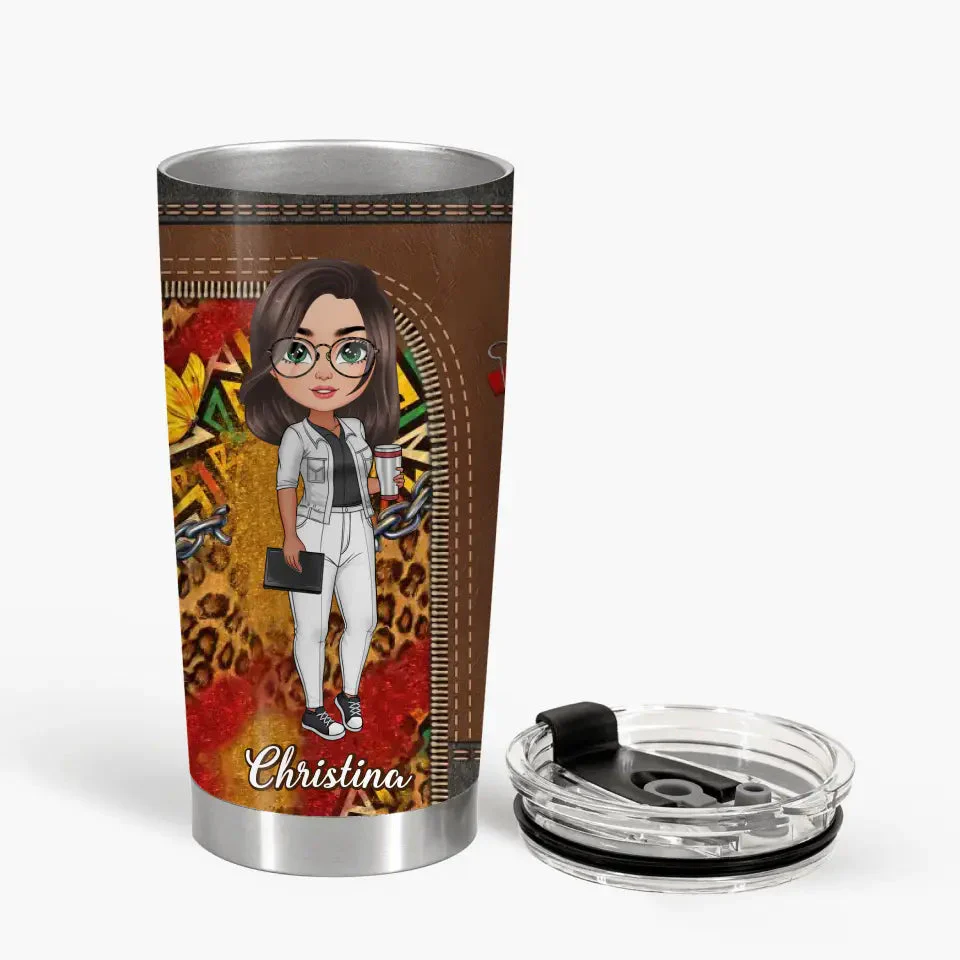 Juneteenth Teacher - Personalized Stainless Steel Tumbler - Gift For Teacher | CLTC01 HN02 - Image 4