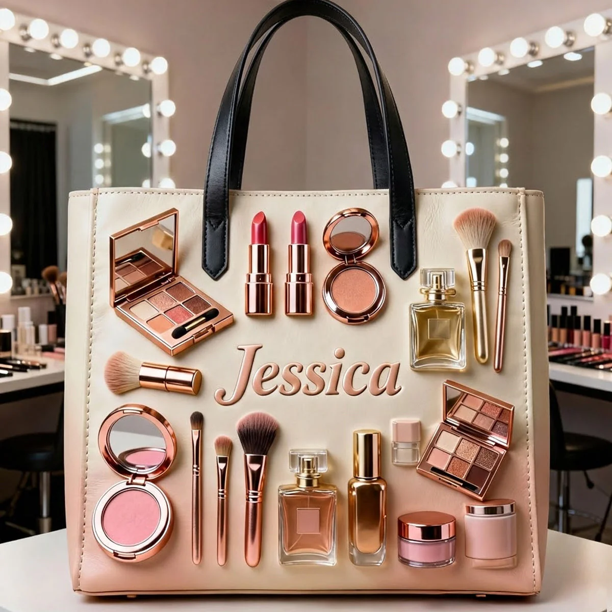 Just A Girl Who Love Makeup - Personalized Tote Bag - Gift For Her, Makeup Artists NL122