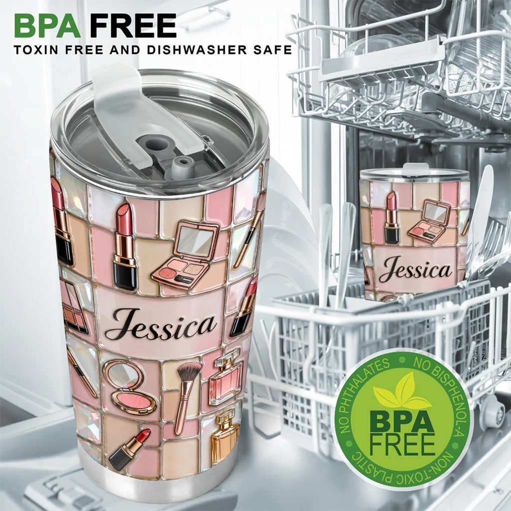 Just A Girl Who Love Makeup - Personalized Tumbler - Gift For Her, Makeup Artists NL122 - Image 5