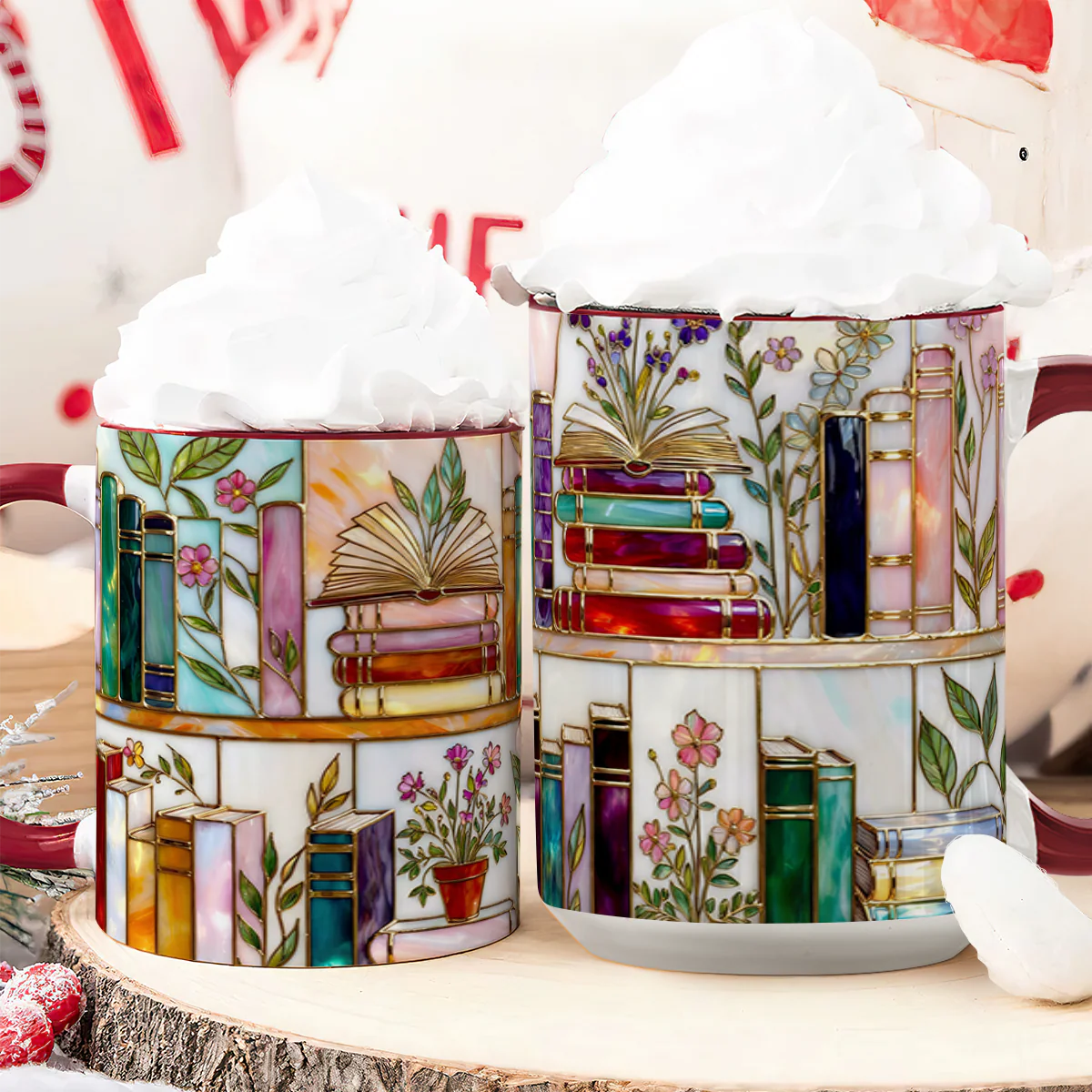 Just A Girl Who Loves Books - Personalized Accent Mug - Gift For Her HH01 - Image 6