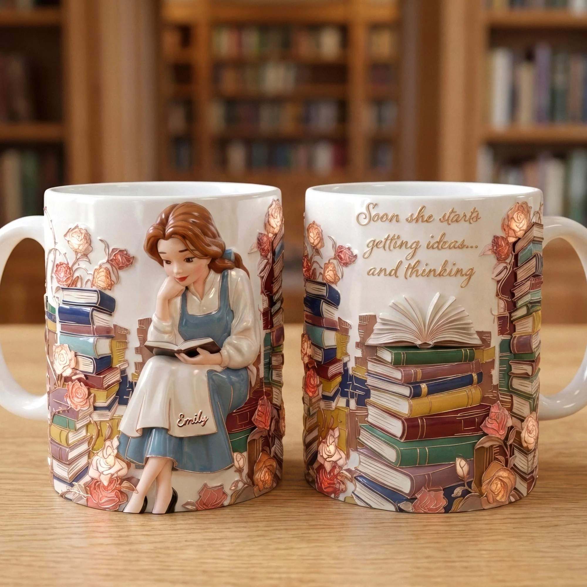 Just A Girl Who Loves Books - Personalized Ceramic Mug - Gift For Her, Book Lovers | NL122 - Image 2