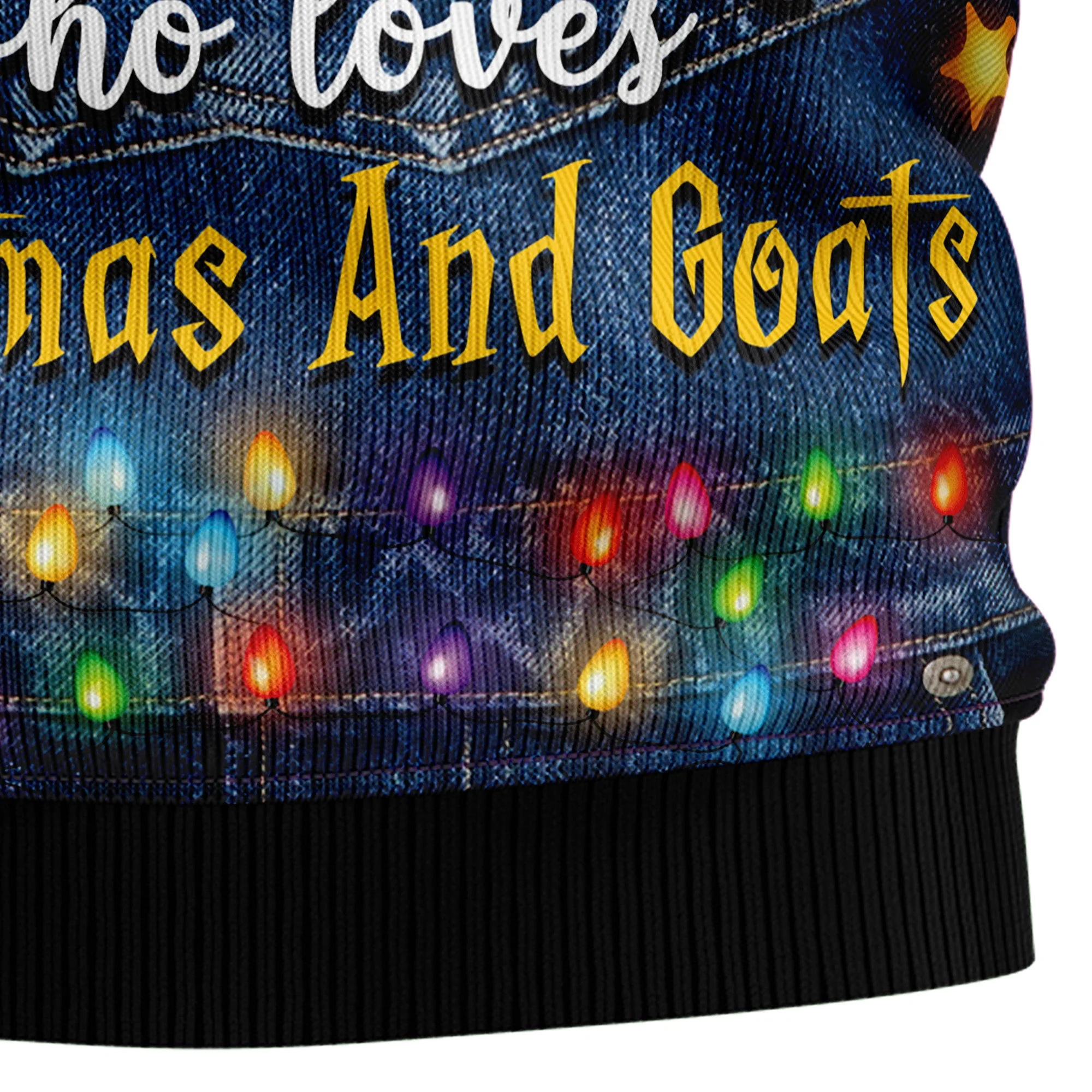 Just A Girl Who Loves Christmas And Goats - Funny Ugly Christmas Sweater - Image 5