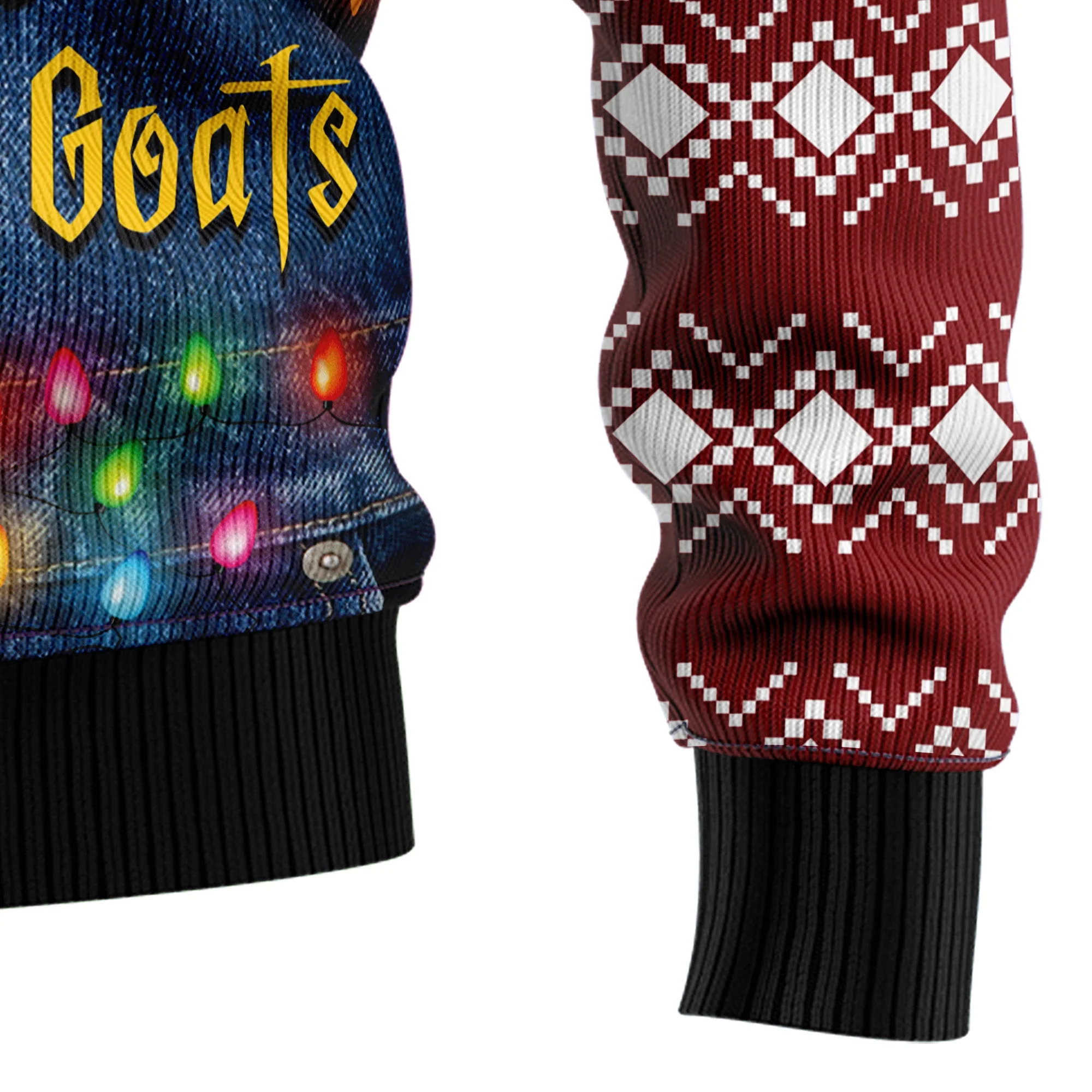 Just A Girl Who Loves Christmas And Goats - Funny Ugly Christmas Sweater - Image 6