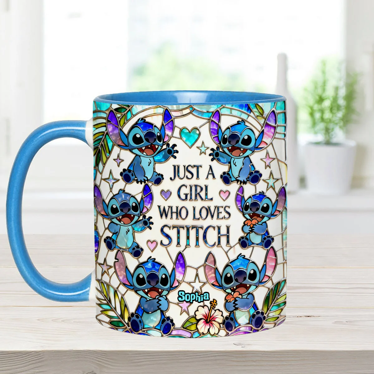 Just A Girl Who Loves Sti - Personalized Accent Mug - Gift For Her, Movie Fans HH01 - Image 11