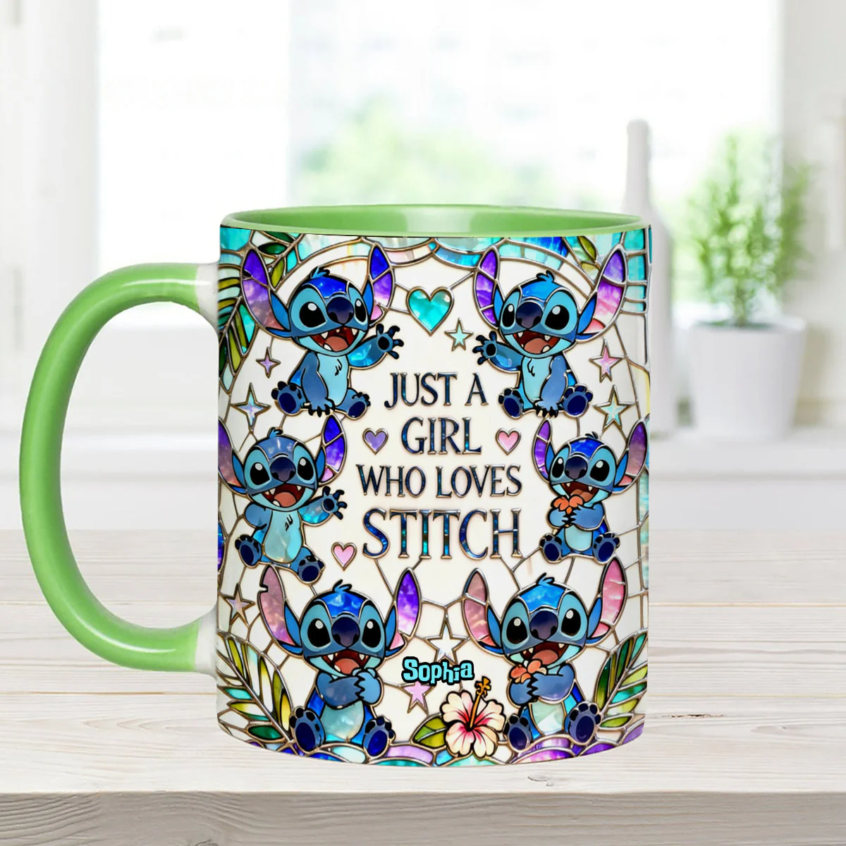 Just A Girl Who Loves Sti - Personalized Accent Mug - Gift For Her, Movie Fans HH01 - Image 9