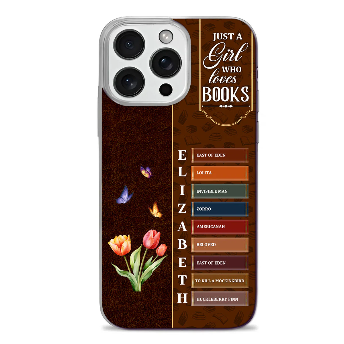 Just A Girl Who Loves To Read Banned Books V2- Personalized Phone Case - Gift For Book Lover, Reader HH01