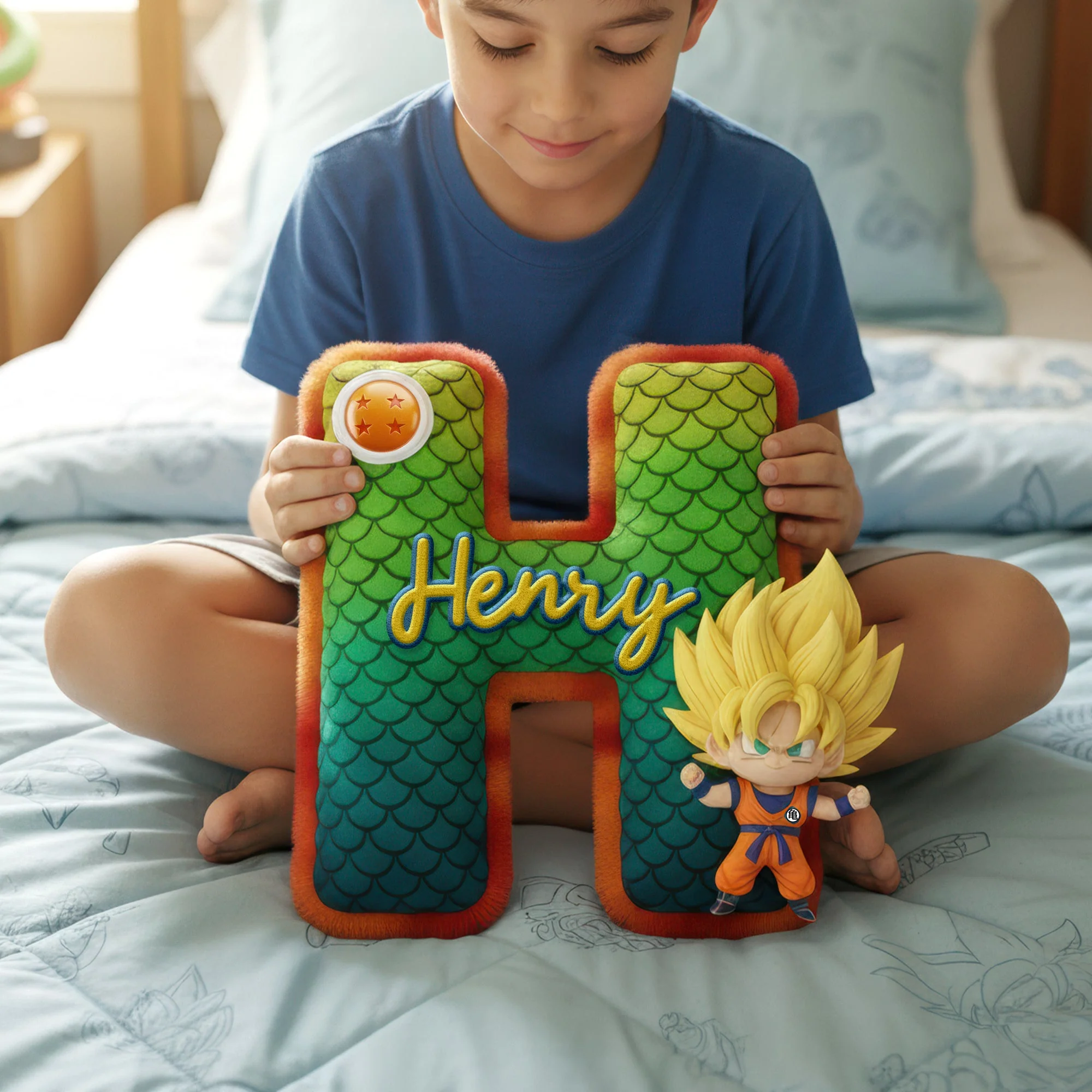 Just Love DrBa Alphabet - Personalized Custom Shape Pillow - Gift For Kids HH01 - Image 2
