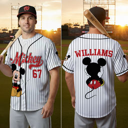Just Love MkMo Magic Mouse - Personalized Baseball Jersey - Gift For Movie Fans HH01 - Image 3