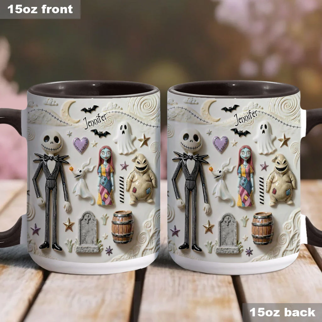 Just Love Spooky - Personalized Accent Mug - Christmas Gift For Movie Fans HH01 - Image 3