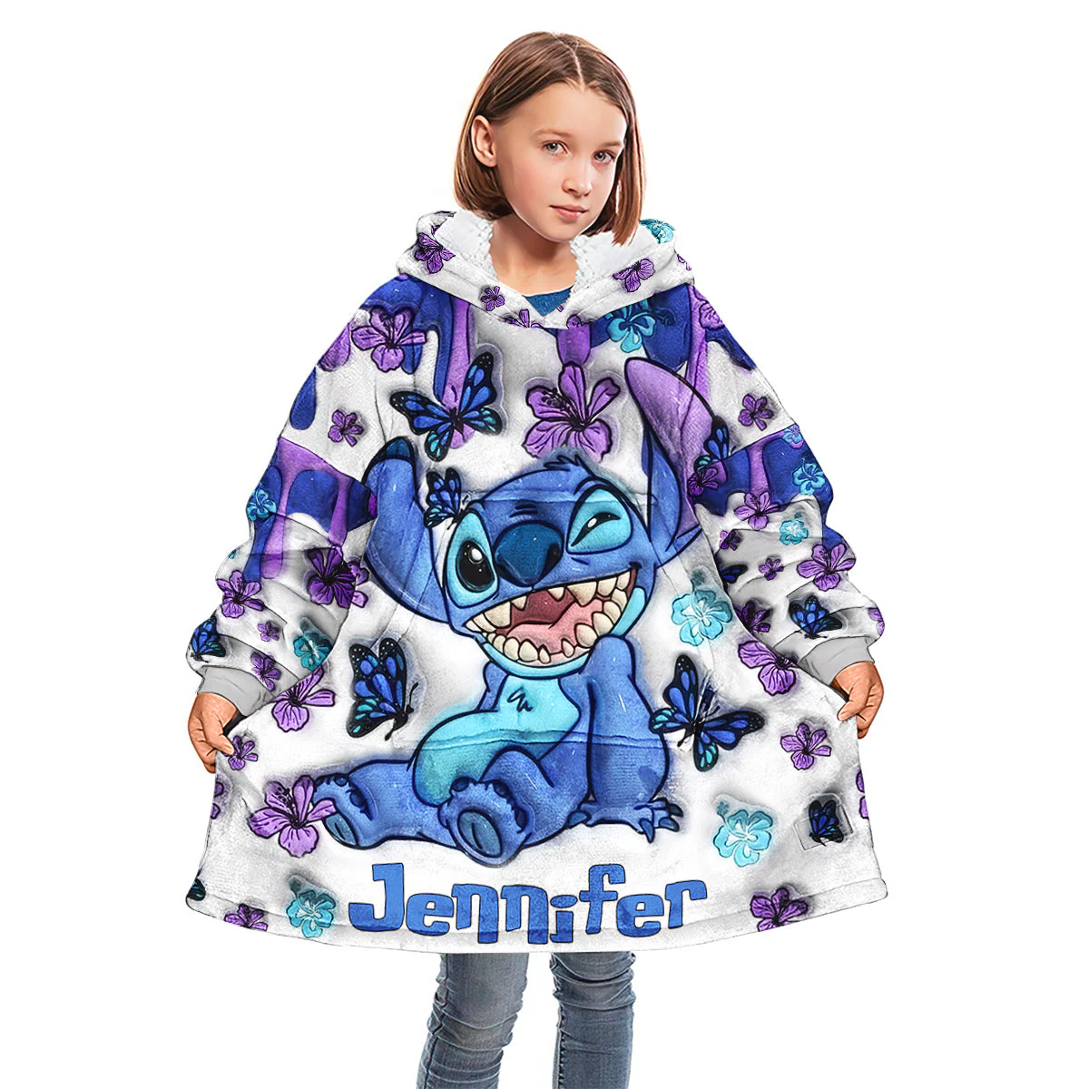 Just Love Sti (Ver 3) - Personalized 3D Inflated Effect Christmas Blanket Hoodie HH01 - Image 3