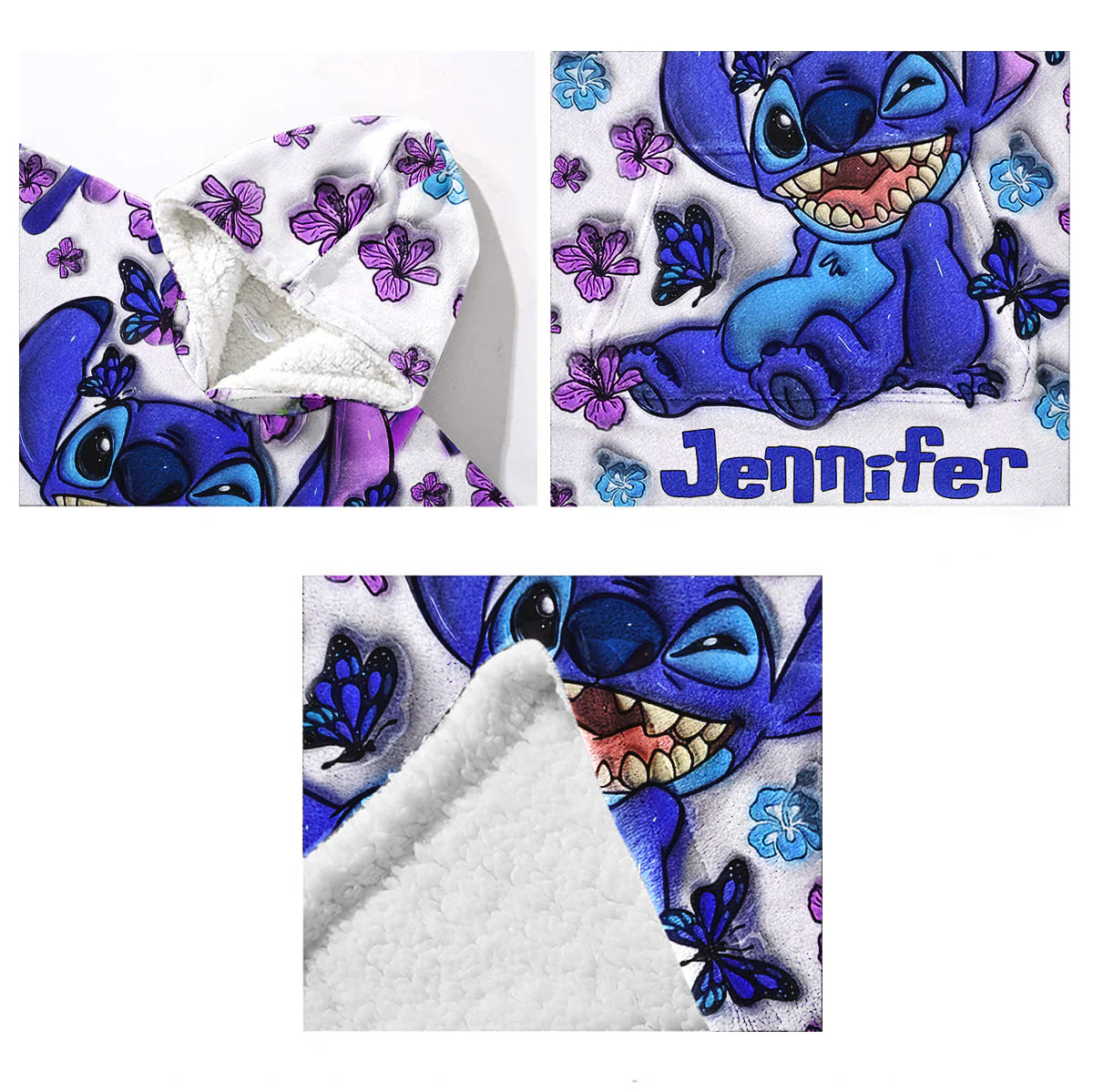 Just Love Sti (Ver 3) - Personalized 3D Inflated Effect Christmas Blanket Hoodie HH01 - Image 6