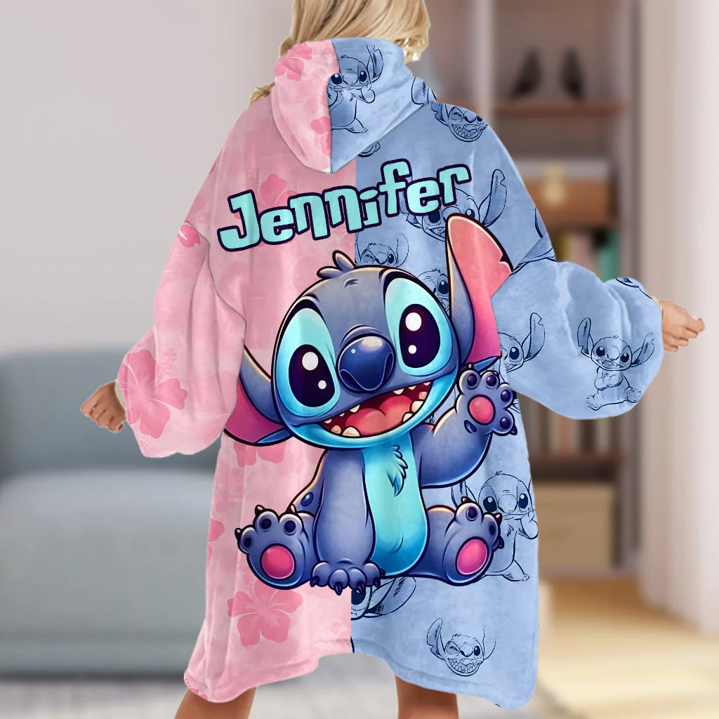 Just Love Sti (Ver 6) - Personalized 3D Inflated Effect Christmas Blanket Hoodie HH01
