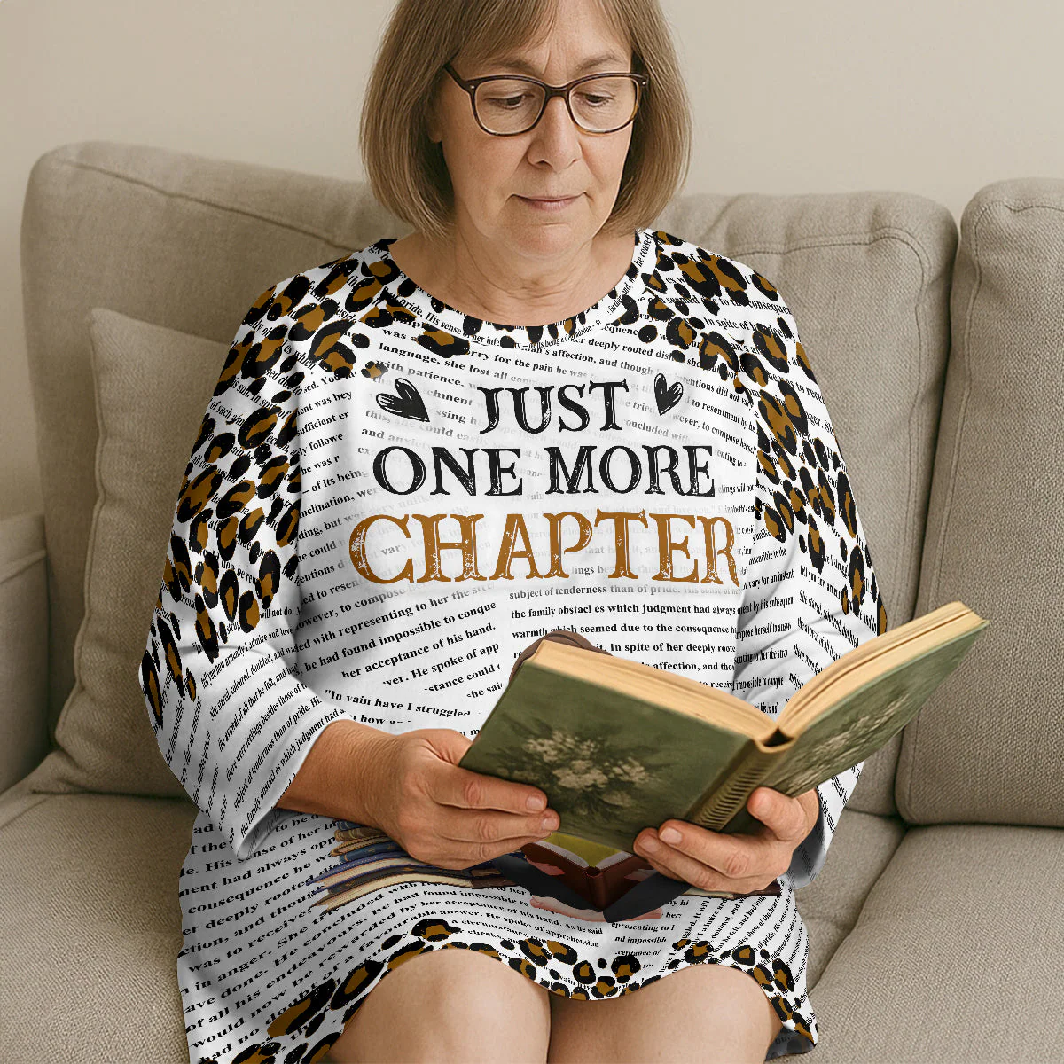 Just One More Chapter - Personalized Sleep Tee | CLB2 - Image 2