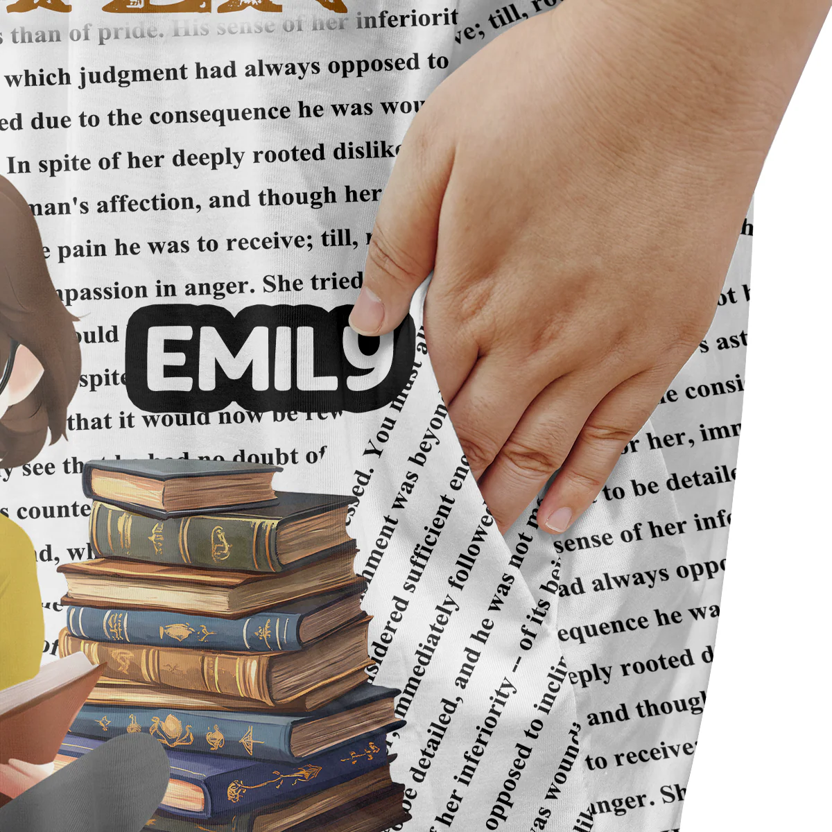 Just One More Chapter - Personalized Sleep Tee | CLB2 - Image 5