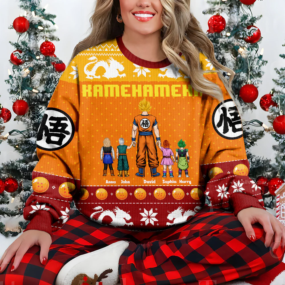 Kamehameha - Personalized Ugly Sweater - Christmas Gift For DrBa Dad, Grandpa, | CL03.V2 HH01 - Image 4