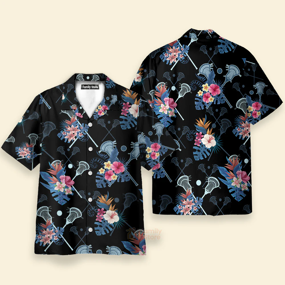 Lacrosse Tropical Hawaiian Shirt - Image 2