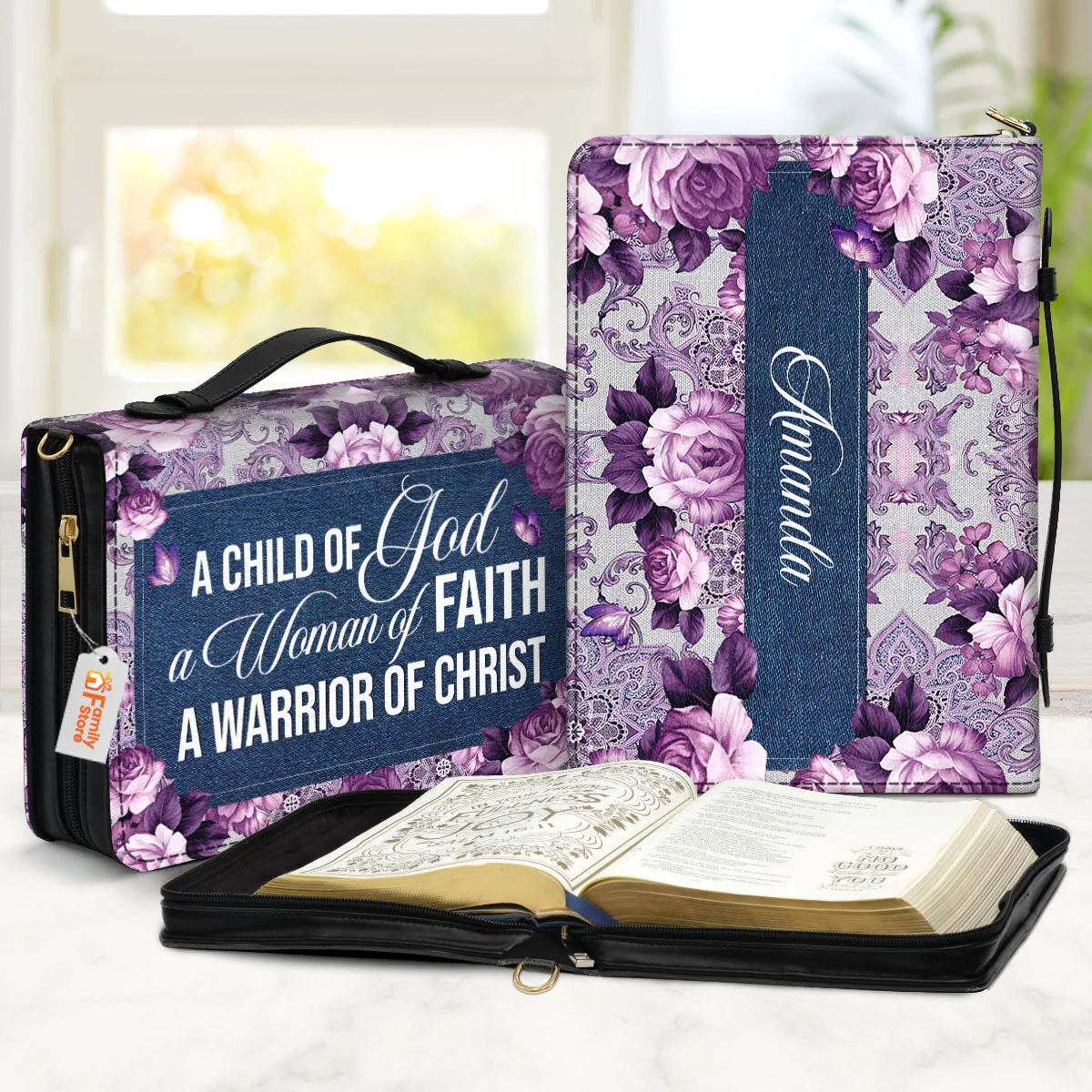 Ladies A Child Of God - Thoughtful Gift For Christians - Personalized Bible Covers - AT4080926 - Image 2