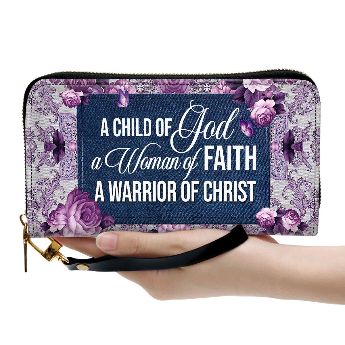 Ladies A Child Of God - Thoughtful Gift For Christians - Personalized Leather Long Wallets - AT4080926 - Image 4