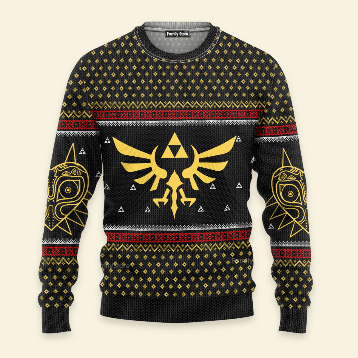 Legend Of Zelda Triforce Xmas - Costumes Cosplay Ugly Sweatshirt - Image 2