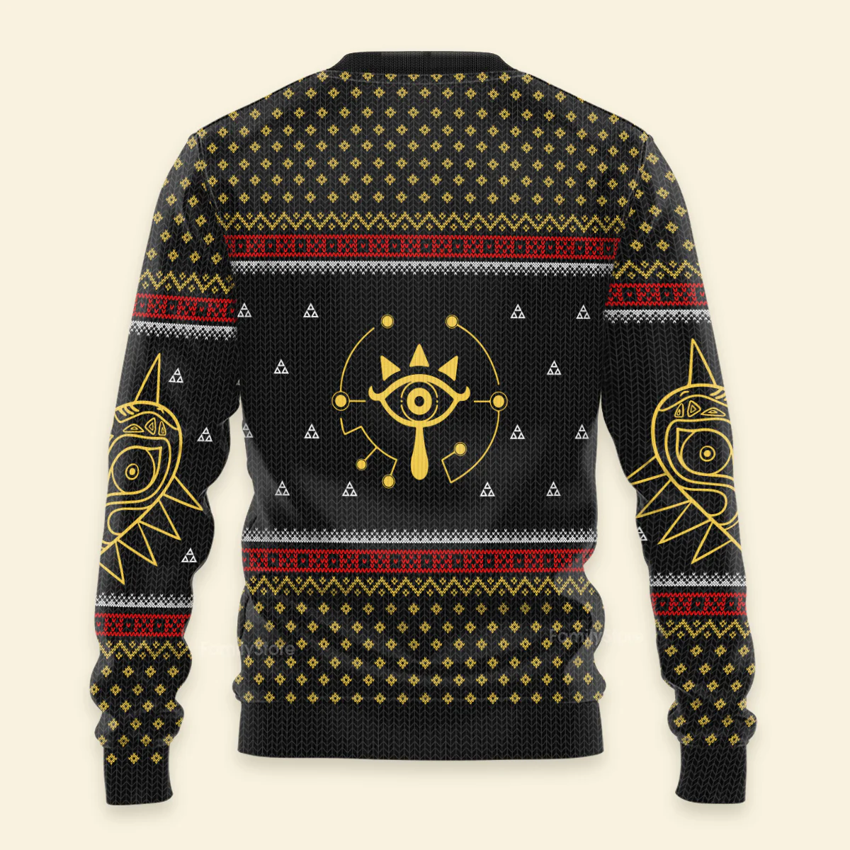 Legend Of Zelda Triforce Xmas - Costumes Cosplay Ugly Sweatshirt - Image 3