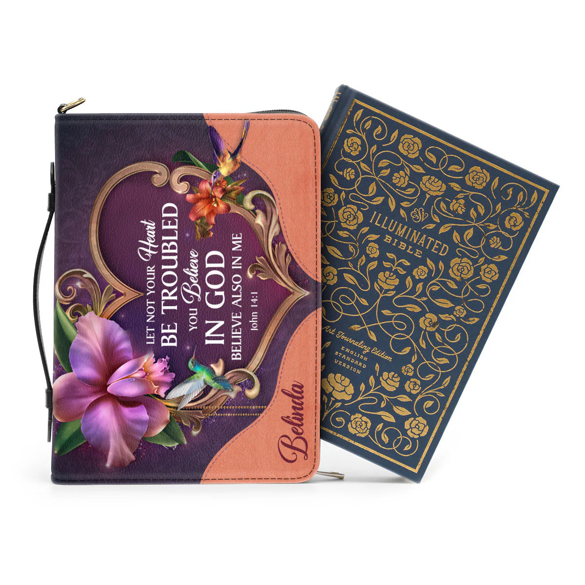 Let Not Your Heart Be Troubled - Awesome Personalized Bible Covers - AT4081333 - Image 3