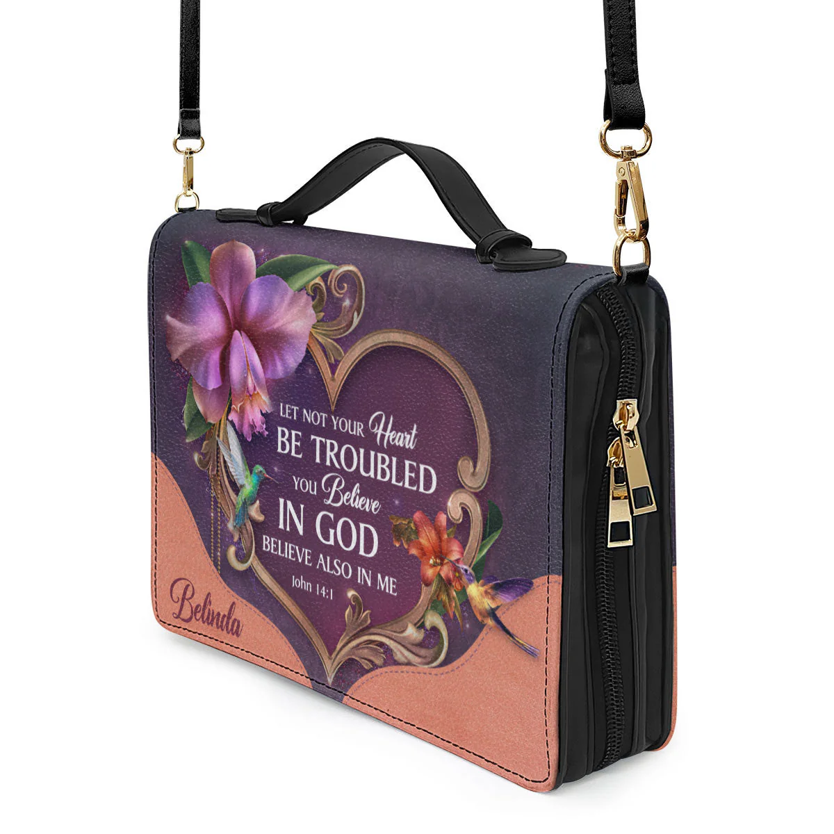 Let Not Your Heart Be Troubled - Awesome Personalized Bible Covers - AT4081333 - Image 5