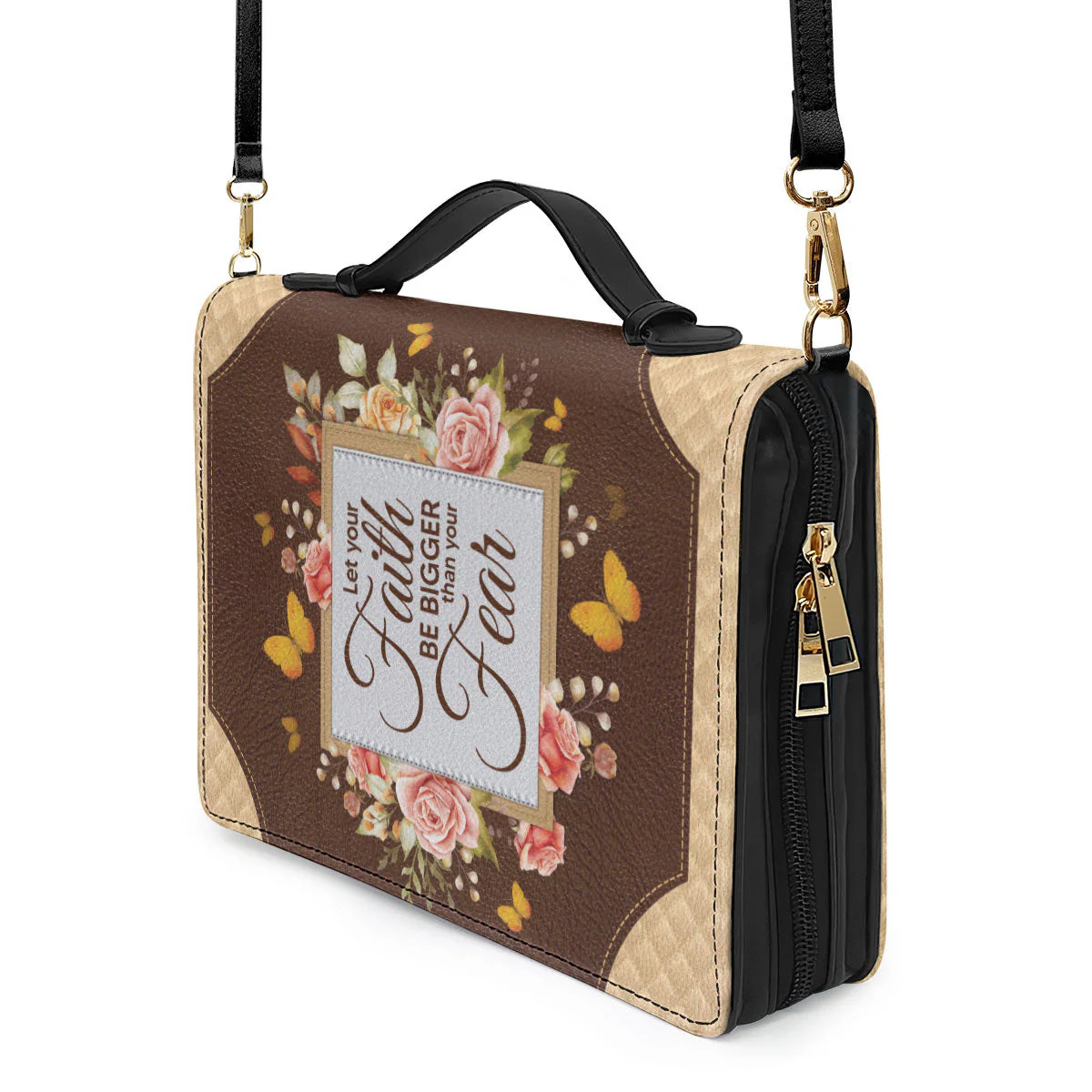 Let Your Faith Be Bigger Than Your Fear - Thoughtful Gift For Christians - Personalized Bible Covers - AT4080721 - Image 5