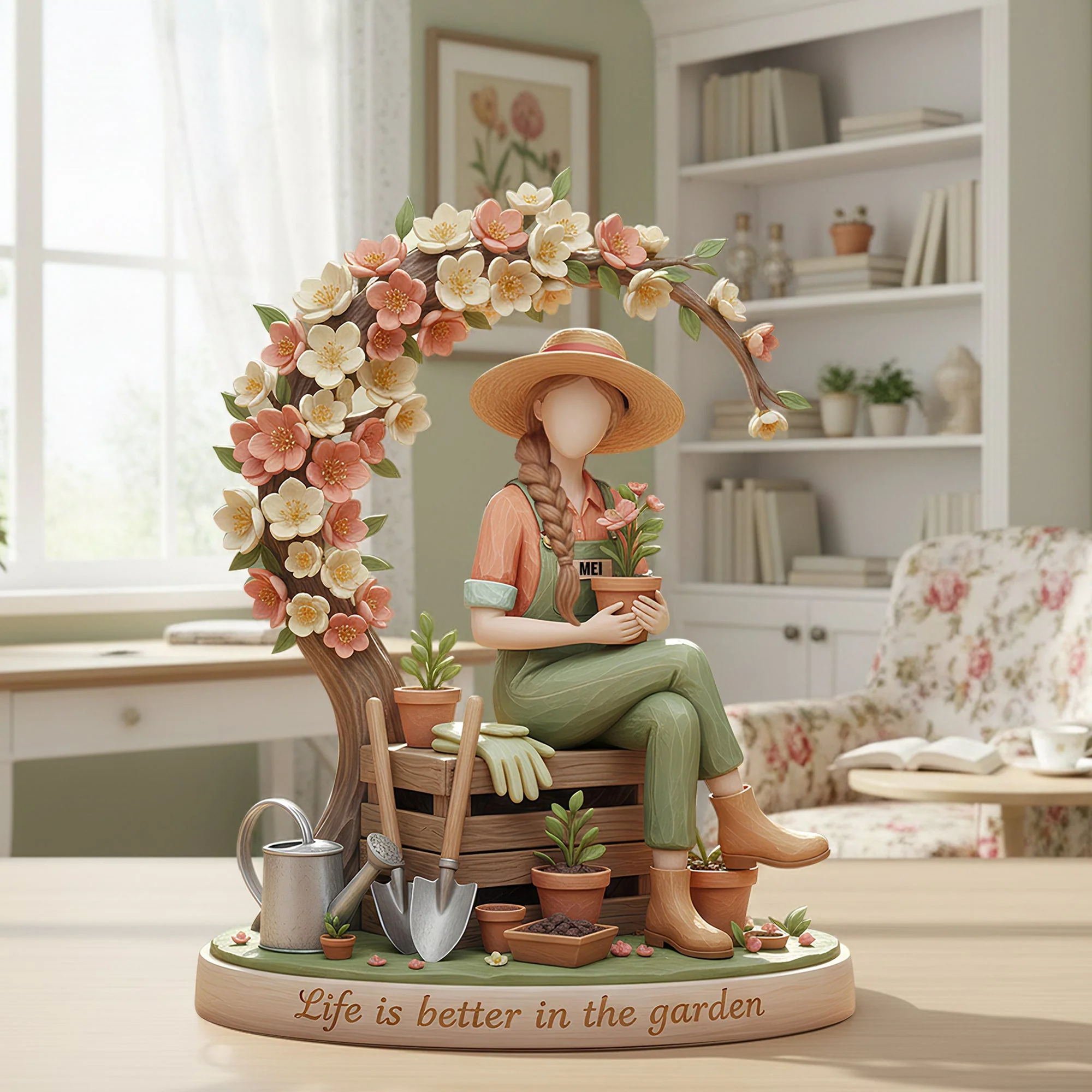 Life Is Better In The Garden - Personalized Custom Shaped Acrylic Plaque - Gift For Gardening Lover, Her NL122 - Image 2