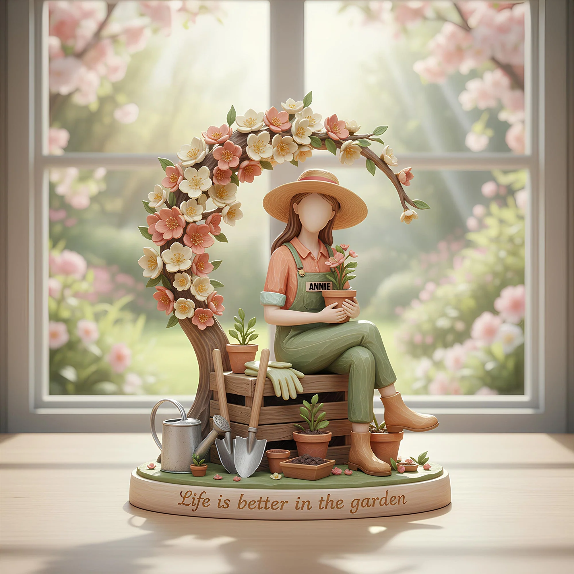 Life Is Better In The Garden - Personalized Custom Shaped Acrylic Plaque - Gift For Gardening Lover, Her NL122 - Image 3